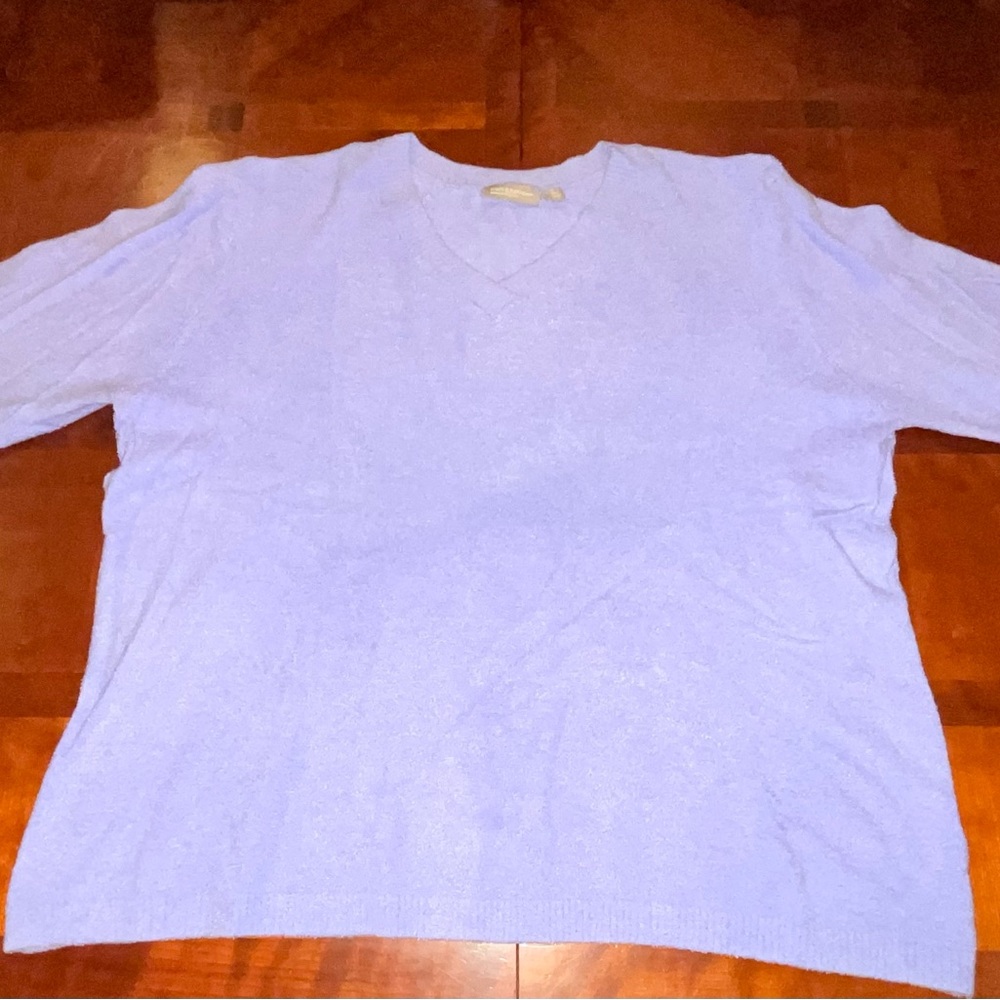 Light Blue V-Neck Sweater